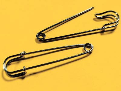 Без.игла Брошка 70мм никел