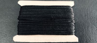 Шнур памук 12-2мм черен