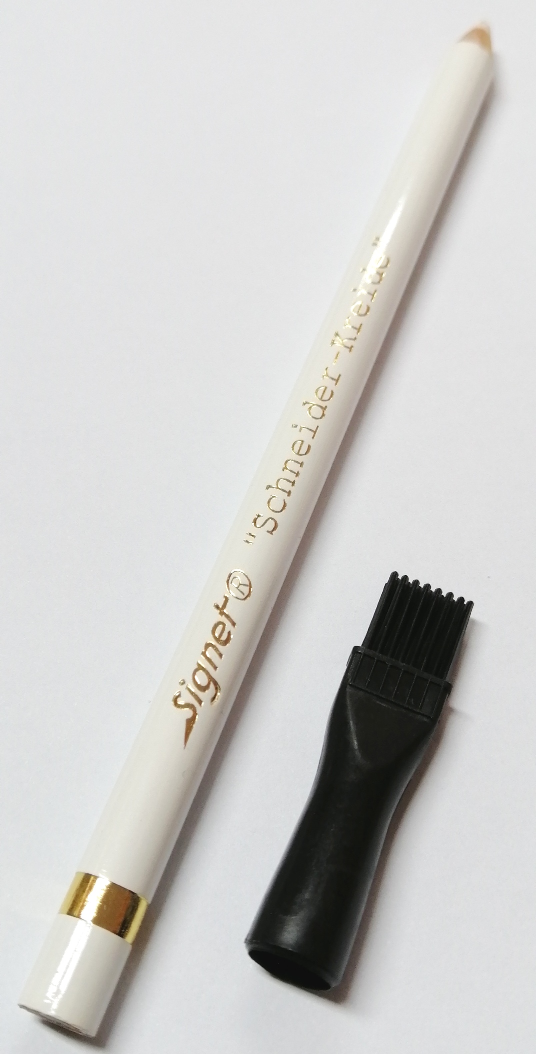 Креда молив с четка бял