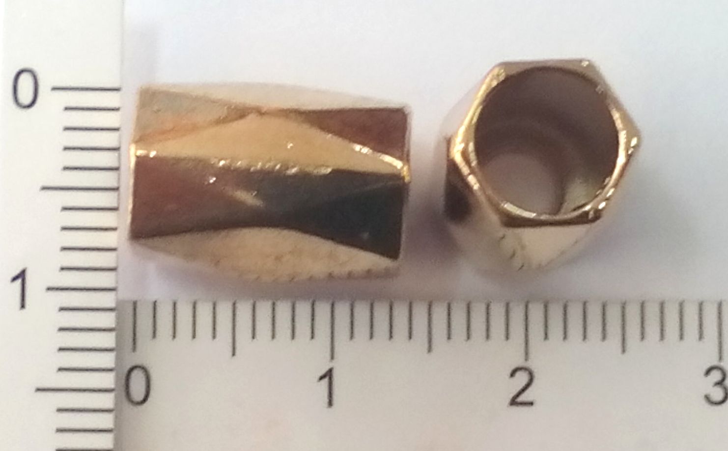 Накрайник метален злато 2