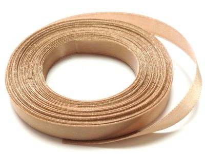 Л-та Сатен 10мм бежова двулицева