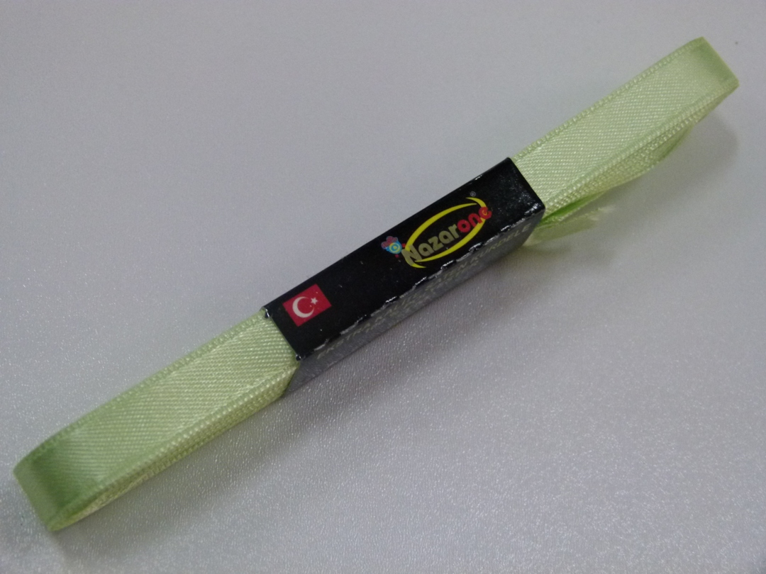 САТЕНЕНА ЛЕНТА 1см. ЗЕЛЕНО 201