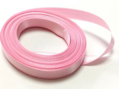 Л-та Сатен 10мм розова двулицева