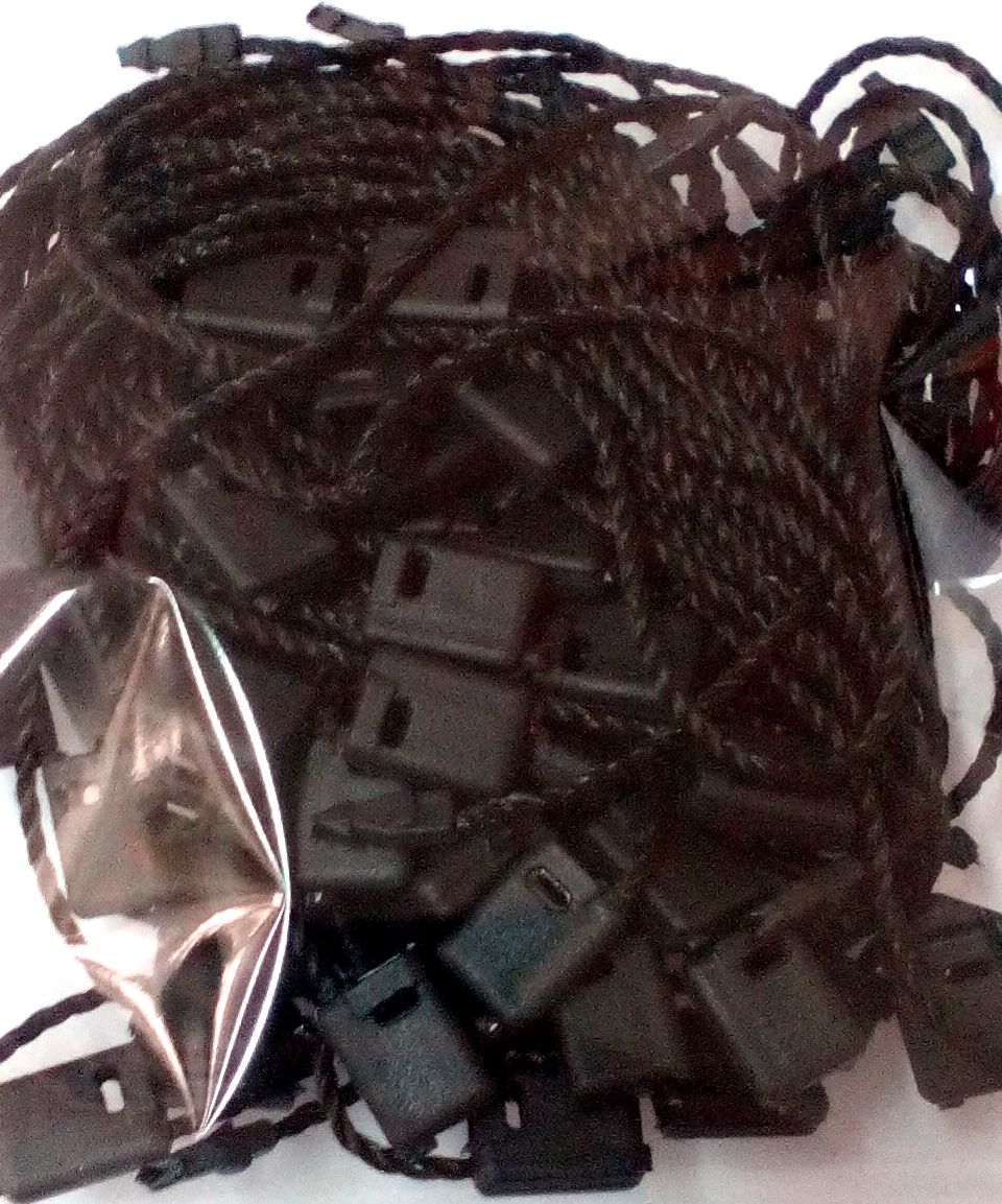 Клипс за етикет черен 50бр.