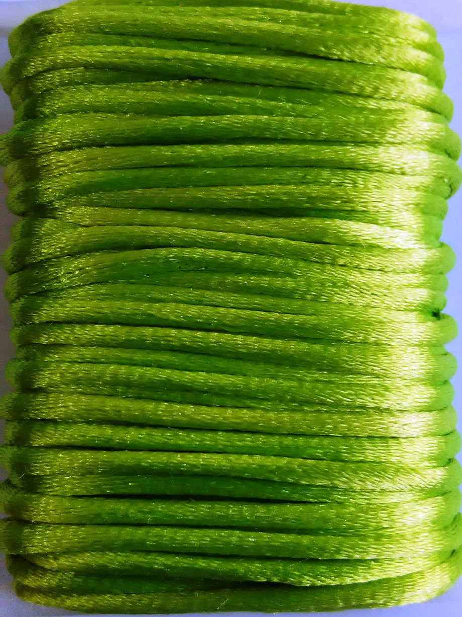 Шнур Сатен 3мм н.зелен