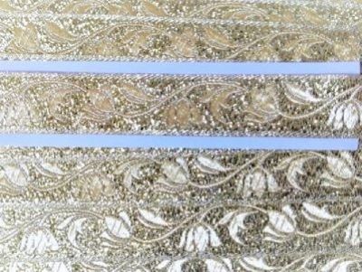 Шевица №16090 17мм златни цветя