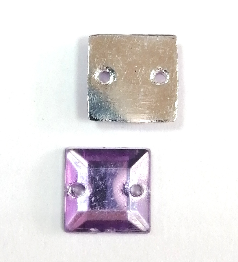 Камък ДМЦ-1 8х8мм лилав