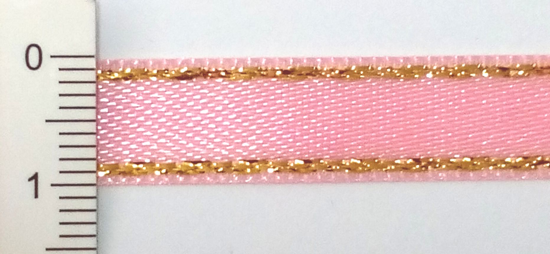 Сатенена лента с ламе №2 1см. 