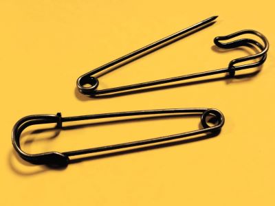 Без.игла Брошка 70мм антик