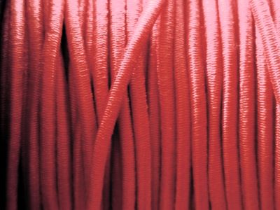 Ластик объл 3мм червен