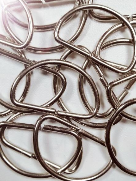 D Халка метална 3см никел