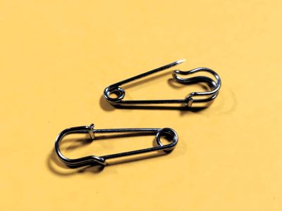 Без.игла Брошка 27мм никел