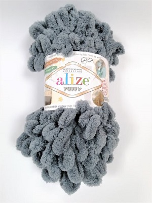 Пуффи 87 сива