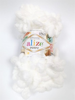 Пуффи 55 бяла