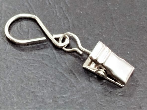 Кука с щипка никел