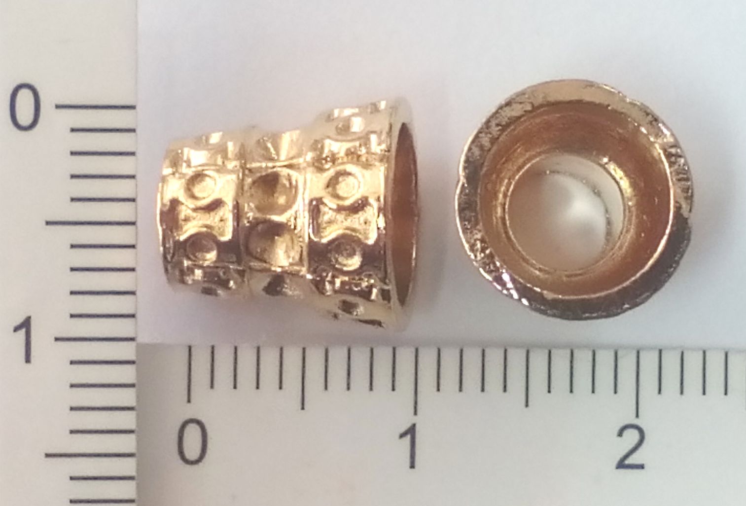 Накрайник метален злато